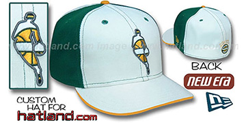 Sonics 'INSIDER PINWHEEL' White-Kelly Fitted Hat by New Era