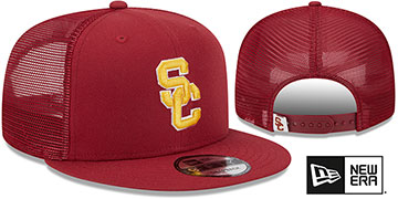 Southern Cal 'TEAM-BASIC TRUCKER SNAPBACK' Burgundy Hat by New Era