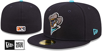 Space Cowboys MILB ONFIELD HOME Navy Fitted Hat by New Era