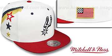 Spurs INDEPENDENCE SNAPBACK Hat by Mitchell and Ness