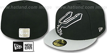 Spurs MIGHTY-XL Black-Grey Fitted Hat by New Era