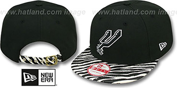 Spurs 'OSTRICH-ZEBRA STRAPBACK' Hat by New Era