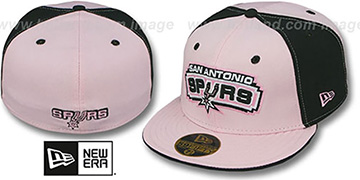 Spurs 'PINWHEEL' Light Pink-Black Fitted Hat by New Era