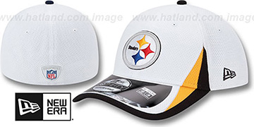 Steelers 2013 NFL TRAINING FLEX White Hat by New Era