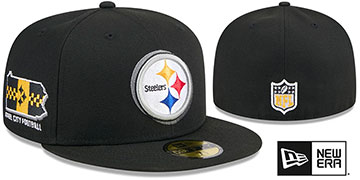 Steelers 2024 'NFL DRAFT' Black Fitted Hat by New Era