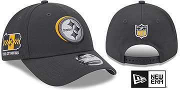 Steelers 2024 NFL DRAFT STRETCH-SNAP Grey Hat by New Era