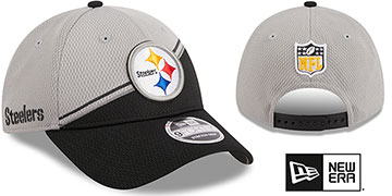 Steelers DASHMARK SIDELINE SNAPBACK Grey-Black Hat by New Era