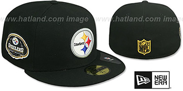 Steelers TEAM-SUPERB Black Fitted Hat by New Era