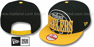 Steelers 'THROUGH SNAPBACK' Black-Gold Hat by New Era