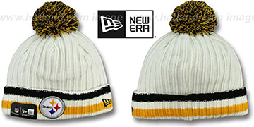 Steelers 'YESTER-YEAR' Knit Beanie Hat by New Era