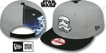 Storm Trooper QUARTER-SUB SNAPBACK Grey-Black Hat by New Era