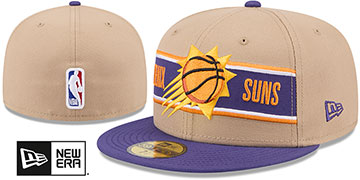 Suns '2024 NBA DRAFT' Camel-Purple  Fitted Hat by New Era