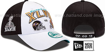 Super Bowl XLVII DUELING HELMETS Strapback Hat by New Era