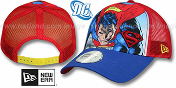 Superman 'SPLASH FRONT TRUCKER' Adjustable Hat by New Era