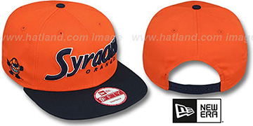 Syracuse SNAP-IT-BACK SNAPBACK Orange-Navy Hat by New Era