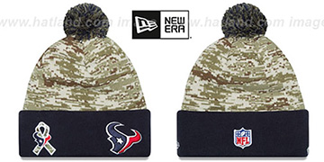 Texans '2015 SALUTE-TO-SERVICE' Knit Beanie Hat by New Era