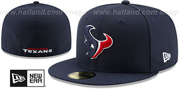 Texans 'NFL TEAM-BASIC' Navy Fitted Hat by New Era