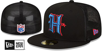 Texans 'TEAM-BASIC TRUCKER' Black Fitted Hat by New Era