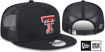 Texas Tech TEAM-BASIC TRUCKER SNAPBACK Black Hat by New Era