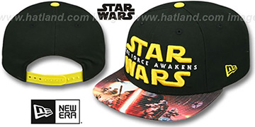 The Force Awakens VIZA-PRINT SNAPBACK Black Hat by New Era