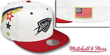 Thunder 'INDEPENDENCE SNAPBACK' Hat by Mitchell and Ness