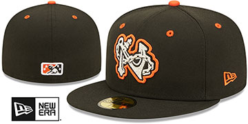 Tides MILB ONFIELD ROAD Black Fitted Hat by New Era