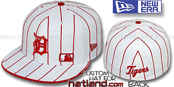 Tigers FABULOUS White-Red Fitted Hat by New Era