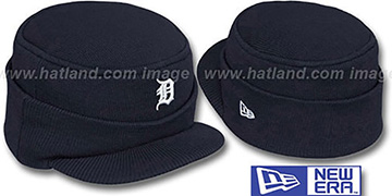 Tigers MINI-BRIM RILEY Navy Knit Hat by New Era