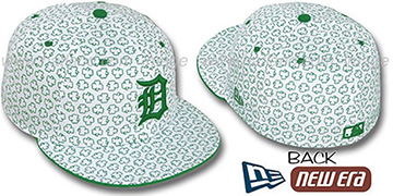 Tigers ST PATS FLOCKING White Fitted Hat by New Era