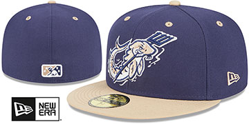 Timber Rattlers THEME NIGHT Navy-Tan Fitted Hat by New Era