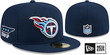 Titans 2024 'NFL DRAFT' Navy Fitted Hat by New Era