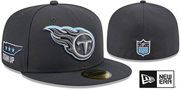 Titans 2024 'ONSTAGE NFL DRAFT' Grey Fitted Hat by New Era