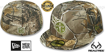 Titans 'NFL TEAM-BASIC' Realtree Camo Fitted Hat by New Era