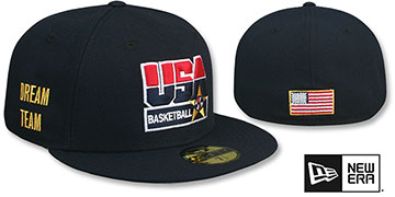 USA Basketball 'DREAM TEAM' Navy Fitted Hat by New Era