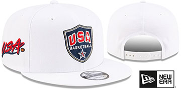 USA Basketball SHIELD SNAPBACK White Hat by New Era