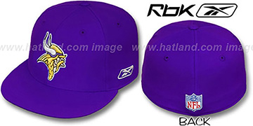 Vikings COACHES Purple Fitted Hat by Reebok