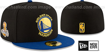 Warriors '2017 FINALS CHAMPIONS' Black-Royal Fitted Hat by New Era