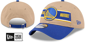 Warriors 2024 NBA DRAFT STRAPBACK Camel-Royal Hat by New Era