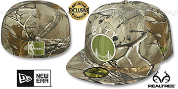 Warriors NBA TEAM-BASIC Realtree Camo Fitted Hat by New Era