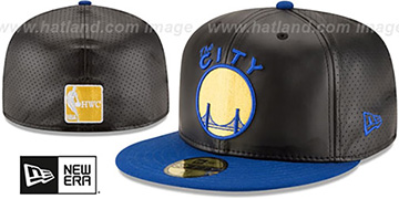 Warriors PERFECTLY STATED  Black-Royal Fitted Hat by New Era