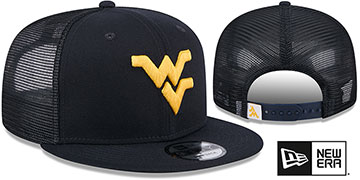 West Virginia TEAM-BASIC TRUCKER SNAPBACK Navy Hat by New Era