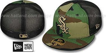 White Sox ARMY CAMO MESH-BACK Fitted Hat by New Era