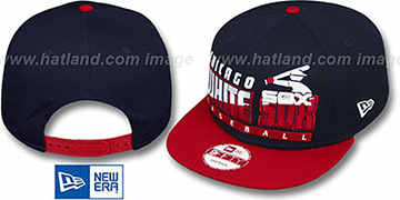 White Sox COOP SLICE-N-DICE SNAPBACK Navy-Red Hat by New Era