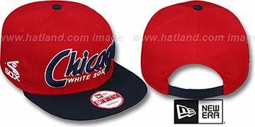 White Sox COOP 'SNAP-IT-BACK SNAPBACK' Red-Navy Hat by New Era