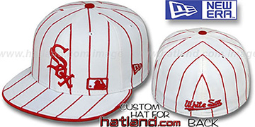 White Sox FABULOUS White-Red Fitted Hat by New Era