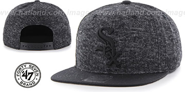 White Sox 'LEDGEBROOK SNAPBACK' Black Hat by Twins 47 Brand