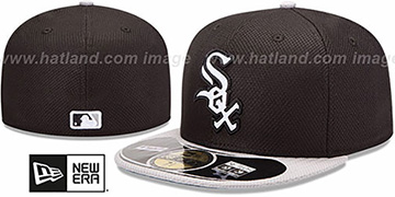 White Sox 'MLB DIAMOND ERA' 59FIFTY Black-Grey BP Hat by New Era