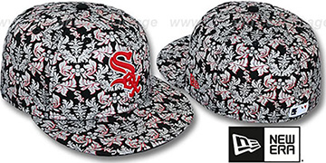 White Sox 'TAPESTRY FOIL' Black Fitted Hat by New Era