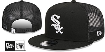 White Sox TEAM-BASIC TRUCKER SNAPBACK Black-White Hat by New Era