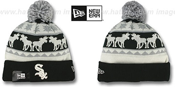 White Sox THE-MOOSER Knit Beanie Hat by New Era